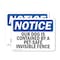 Signmission Our Dog Is Contained By A Pet-Safe Invisible Fence, 5 in W x Rectangle, Vinyl Decal OS-2PACK-NS-D-35-L-17064 - alternate 1